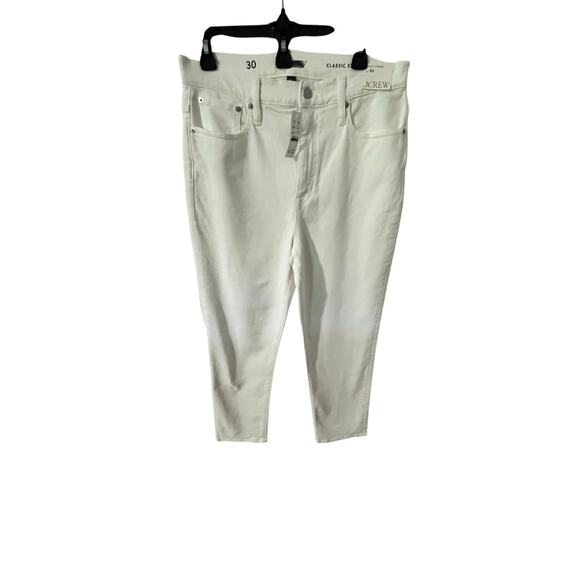 NWT J.Crew White Classic Straight Jeans – Size 30 - Picture 1 of 7